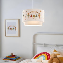 Opviq Lámpara de araña AYD-3381 Multicolor con tapa de tela